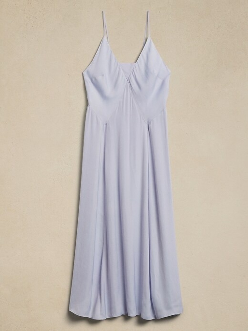 Banana Republic Factory Light Lavender Satin Maxi Dress